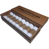 ÇorapDiyarı Premium 8'li Dikişsiz Erkek Bambu Spor Bilek Patik Çorap - Beyaz - 40 - 45