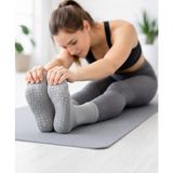 çorapdunyam 1 Çift Kaydırmaz Hac Umre Tavaf Pilates Yoga Için Soket Model Kaymaz Taban Çorap - 36 - 42 - Gri - Gri