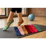 çorapdunyam 6'li Cotton Pilates&Yoga Kaydirmaz Reformer Çorap Burun Dikişsiz(Renklerde Ton Farkı Olabilir)) - 35 - 40 - Renkli