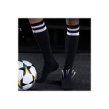 çorapmanya 2 Çift Siyah - Beyaz Futbol Çorabı Dizaltı Çemberli Kaymaz + Nefes Alabilen + Pamuklu