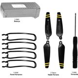 Corby CX017 Drone Yedek Batarya ve Aksesuar Paketi Gri Renkli Pervane ve Koruyucu İçerir