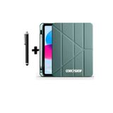 Corcishop Apple İpad 9.7 2018 6.Nesil Kılıf Kalem Bölmeli Farklı Stand Arkası Yumuşak Silikon + Kalem