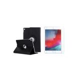 Corcishop Apple Ipad 9.7" 6.Nesil 2018 A1893/A1954 Uyumlu Siyah Kılıf 360° Dönebilen Kılıf Ekran Koruyucu