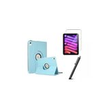 Corcishop Apple Ipad Mini 7 2024 A17 Pro/Mini 6 2021 Uyumlu Kılıf Uyumlu 360° Dönerli Tablet Kılıfı 3Lü Set