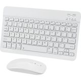 Corcishop Apple iPad Pro 10.5 Uyumlu Kablosuz Bluetooth Klavye+Mouse Set - Beyaz