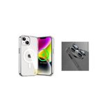 Corcishop Apple Iphone 14 Plus Kılıf Şeffaf Magsafe Wireless Şarj Destekli Ve Gece Yarısı Kamera Lens Koruma