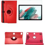 Corcishop Google Nexus 10 P8110 360°DÖNERLI Unıversal Tablet Kılıfı + Ekran Koruyucu Uyumlu - Mor