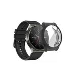 Corcishop Huawei Watch Gt2 Pro Saat Ekran Koruyucu Tam Kapatan Kasa Korumalı Şeffaf Kırılmaz Siyah