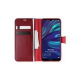 Corcishop Huawei Y7 2019 Kılıf Standlı Kapaklı Korumalı Kırmızı