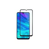 Corcishop Huawei Y7 2019 Tam Kaplayan Temperli Cam Ekran Koruyucu Siyah