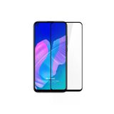 Corcishop Huawei Y7p Tam Kaplayan Temperli Cam Ekran Koruyucu Siyah