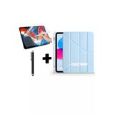 Corcishop İpad 9.7 2018 6.Nesil Uyumlu Tablet Kılıfı Kalemlikli Silikon Ekran Koruyucu Kalem