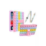 Corcishop Ipad 9.7" Air 2 A1566 / A1567 Uyumlu Askılı Kılıf Popit Standlı Kılıf Askılı Uyumlu