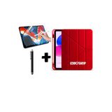 Corcishop İpad Air 6. Nesil 11 Inç 2024/2025 Tablet Kılıfı Kalemlikli Silikon Ekran Koruyucu Kalem