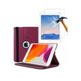 Corcishop Ipad Mini 2 Uyumlu Kılıf A1489 A1490 A1491 360° Dönerli Tablet Kılıfı + Ekran Koruyucu