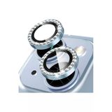 Corcishop Iphone 14 / 14 Plus Taşlı Kamera Lens Koruyucu Mavi