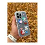 Corcishop İphone 15 Pro Uyumlu Kılıf 3D Kabartmalı Ayıcık Kalp Kelebek Rıch Gırl Yazılı Cool Kreasyon Case
