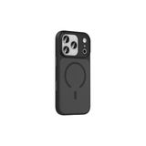 Corcishop İphone 17 Pro Max Kılıf Flet Wireless Şarj Özellikli Mat Arka Yüzey Siyah