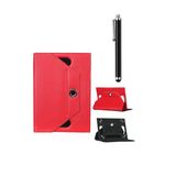 Corcishop Kindle Fire Hd 8 Alexa Uyumlu Universal Dönerli Standlı Kılıf + Tablet Kalemi