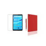 Corcishop Lenovo M8 Tb-8505F Tb-8505Fs Uyumlu Esnek Silikon Tablet Kılıfı + Kalem Ve Kırılmaz Cam