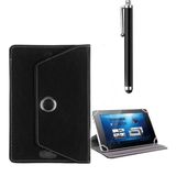 Corcishop Lenovo Smart Tab M8 TB-8505FS Universal Dönerli Standlı Kılıf + Tablet Kalemi - Siyah