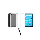 Corcishop Lenovo Tab M8 8505F 8505X Kılıf Şeffaf Silikon Kılıf + Nano Ekran Koruyucu + Kalem