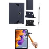 Corcishop Lenovo Tab M8 Hd (2.nesil) TB-8505F Uyumlu 3in1 Set Kılıf Kalem Ekran Koruyucu - Lacivert