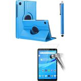 Corcishop Lenovo Tab M8 TB-8505F 8 Inç ZA5G0100TR 360° Dönerli Tablet Kılıfı 3lü Set - Mavi