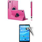 Corcishop Lenovo Tab M8 TB-8505F 8 Inç ZA5G0100TR 360° Dönerli Tablet Kılıfı 3lü Set - Pembe