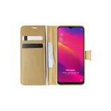 Corcishop Oppo A5 2020 Kılıf Standlı Kapaklı Korumalı Gold