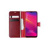 Corcishop Oppo A5 2020 Kılıf Standlı Kapaklı Korumalı Kırmızı