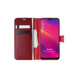 Corcishop Oppo A9 2020 Kılıf Standlı Kapaklı Korumalı Kırmızı