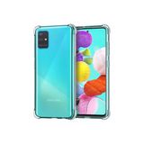 Corcishop Samsung Galaxy A71 Uyumlu Beyaz Ultra İnce Şeffaf Airbag Anti Şok Silikon Kılıf