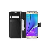 Corcishop Samsung Galaxy Note 5 Uyumlu Kılıf Standlı Kapaklı Korumalı