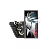 Corcishop Samsung Galaxy S23 Ultra Kamera Lens Koruyucu Gold + Ekran Koruyucu Ped