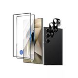 Corcishop Samsung Galaxy S24 Ultra Kırılmaz Cam Ekran Koruyucu + Kamera Koruyucu Seti