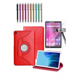 Corcishop Samsung Galaxy Tab A (2019) Sm-T297 360° Dönerli Tablet Kılıfı 3Lü Set
