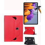Corcishop Samsung Galaxy Tab A6 SM-T280 Üniversal 360 Standlı Kılıf + Ekran Koruyucu - Kırmızı