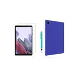 Corcishop Samsung Galaxy Tab A7 Lite Sm-T220 Sm-T225 8.7" Silikon Tablet Kılıfı + Kırılmaz Cam+Kalem