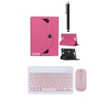 Corcishop Samsung Galaxy Tab Active5 Pro 5G 10.1 Kılıf Universal Standlı + Bluetooth Klavye Mouse Set + Kalem