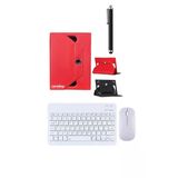Corcishop Samsung Galaxy Tab S11 Sm-X736b Kılıf Universal Standlı + Bluetooth Klavye Mouse Set + Kalem