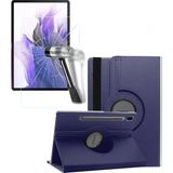 Corcishop Samsung Galaxy Tab S8 SM-X700 11 Inç Kılıf + Ekran Koruyucu - Lacivert