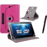 Corcishop Samsung Google Nexus 10 P8110 Uyumlu Set Universal Tablet Kılıfı ve Tablet Kalemi - Pembe