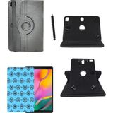 Corcishop Vorcom S8 Pro 8 Inç Universal Kancalı Tablet Kılıfı + Nano Ekran Koruyucu + Kalem - Siyah
