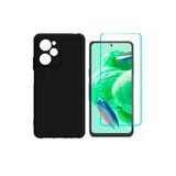 Corcishop Xiaomi Poco X5 Pro Uyumlu Kılıf Esnek Silikon Telefon Kılıfı Ve Temperli Cam Ekran Koruyucu