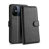 Corcishop Xiaomi Redmi 12C Uyumlu Kılıf Tam Kaplar Deri Dokulu Kapaklı Cüzdan Standlı Zırh Kartvizit Bölmeli