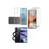 Corcishop Xiaomi Redmi Note 13 Pro+ Plus Ekran Koruyucu Tam Kaplayan Nano + Silikon Kılıf + Kamera Koruyucu