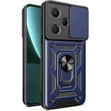 Corcishop Xiaomi Redmi Note 13 Pro Plus Kılıf Kamera Korumalı Sürgülü Yüzüklü Armor Military Tank Kızak Kapak