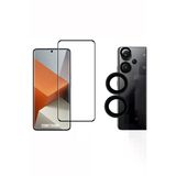 Corcishop Xiaomi Redmi Note 13 Pro Plus Tam Kaplayan Edge Kavisli Ekran Koruyucu + Kamera Koruyucu Set