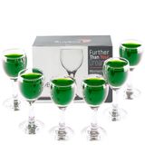 Cordial Bardak 6lı Likör Bardağı Seti, Kristal Cam Ayaklı Kahve Yanı Bardağı Seti, (6x55ml)